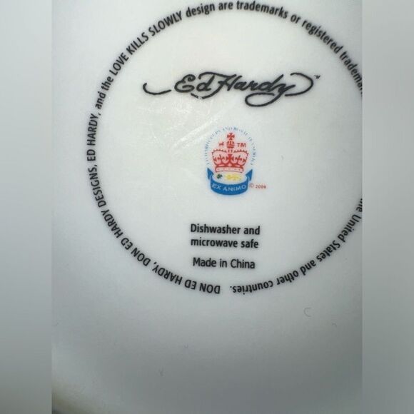 Ed Hardy 2008 Love Kills Slowly Mug roses‎ eagle skull Y2K 2000’s - Picture 9 of 9